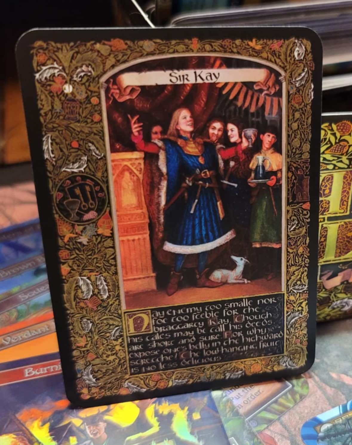 Gilded Sir Kay Arthurian Legends Curio by Elvira Shakirova