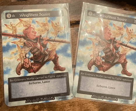 Weightless Squire Curio variant — one of four adjective-named Squire Curios