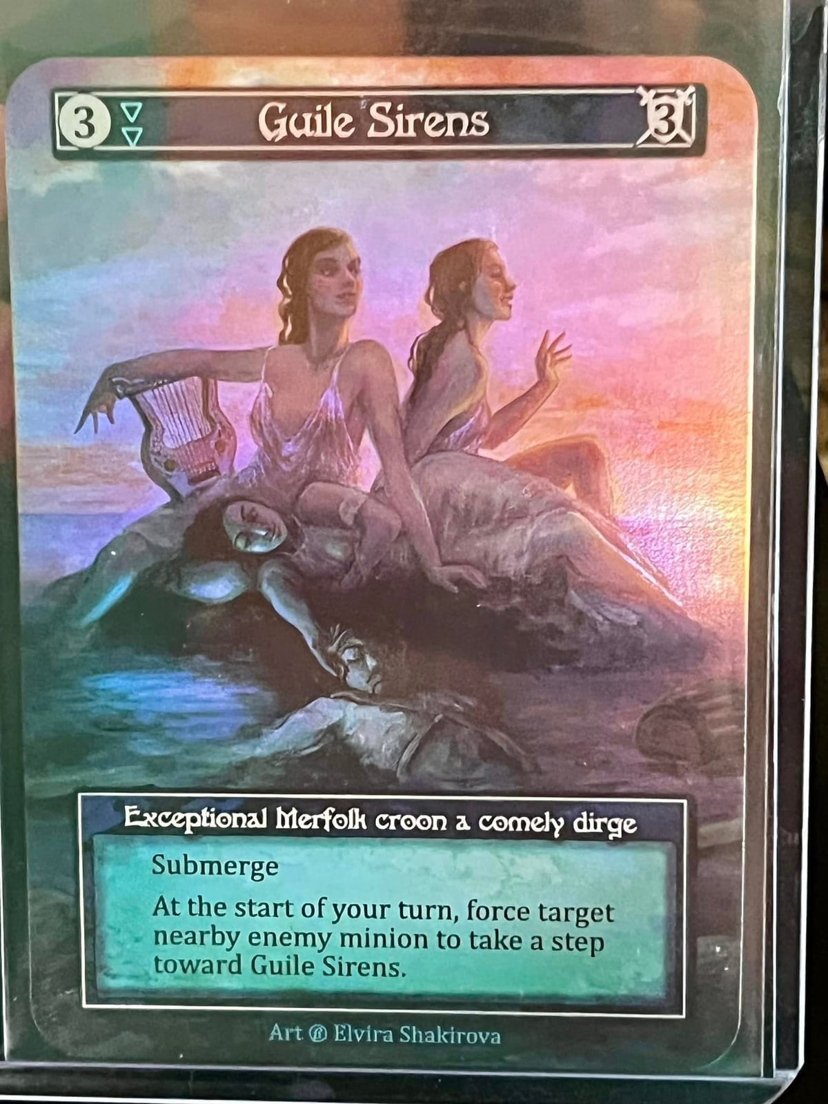 Guile Sirens Beta Curio foil variant by Elvira Shakirova