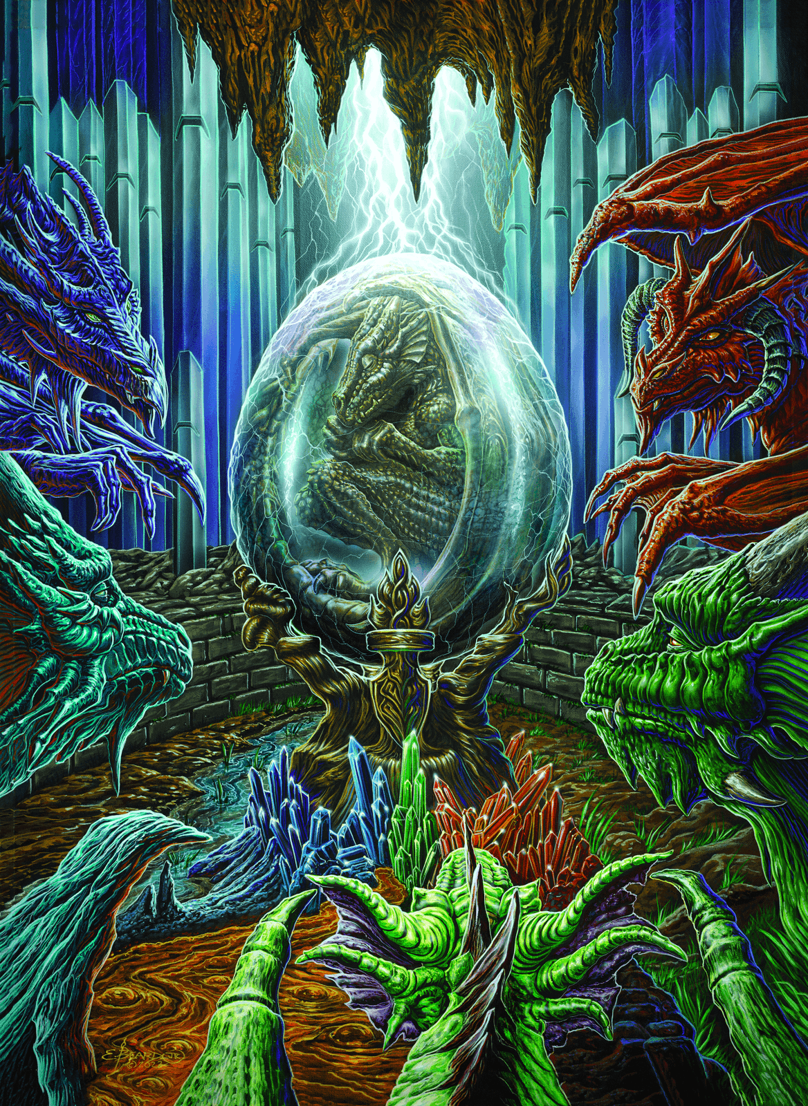 Dragon's Egg artwork by Ed Beard Jr. — thematic of Dragonlord's headline art roster