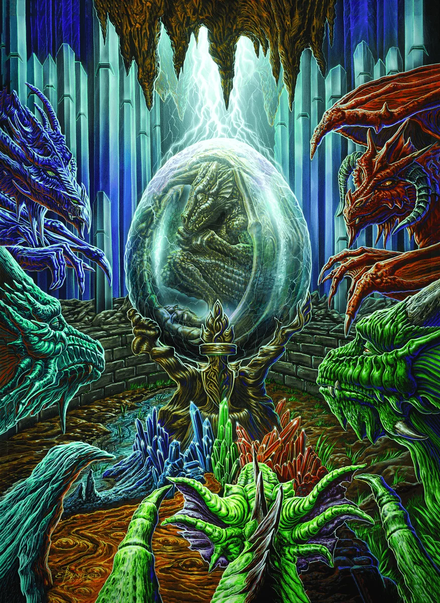 Dragon's Egg artwork by Ed Beard Jr. — thematic of Dragonlord's headline art roster