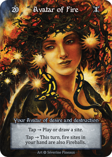 Avatar of Fire card