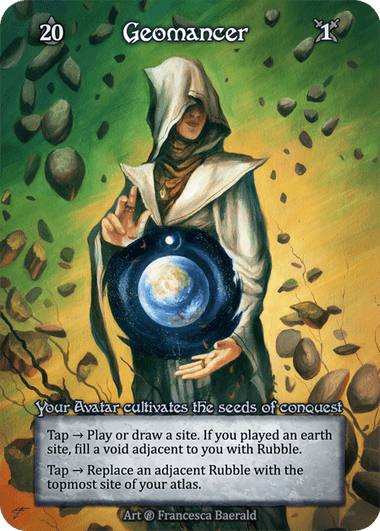 Geomancer — one of four Beta named Avatars painted by Baerald