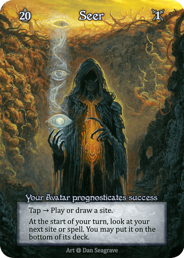 Seer Avatar card, painted by Dan Seagrave