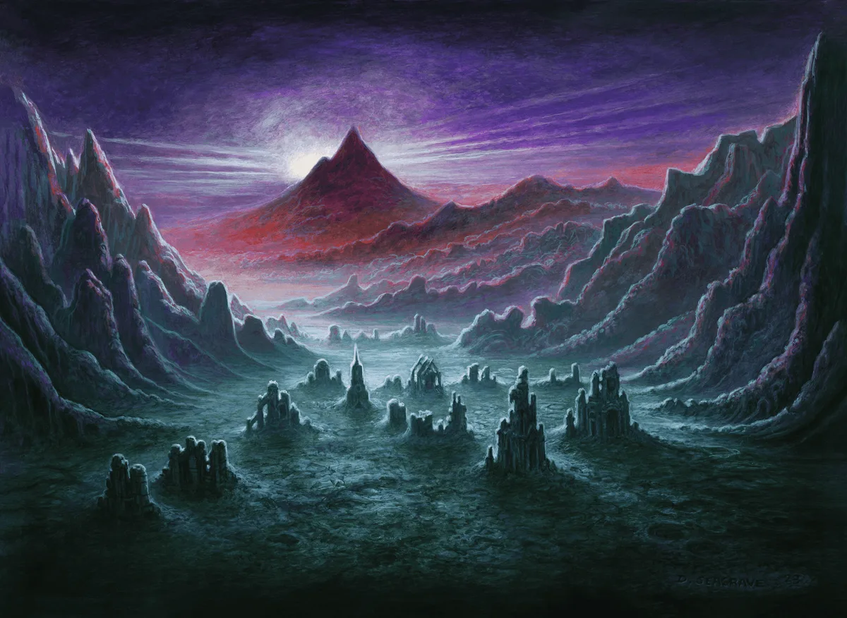 The Void — the Ian Miller artwork on the Gothic set's neoprene playmat